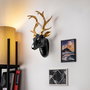 Wallity Bust of Deer - 5 Oro y Negro